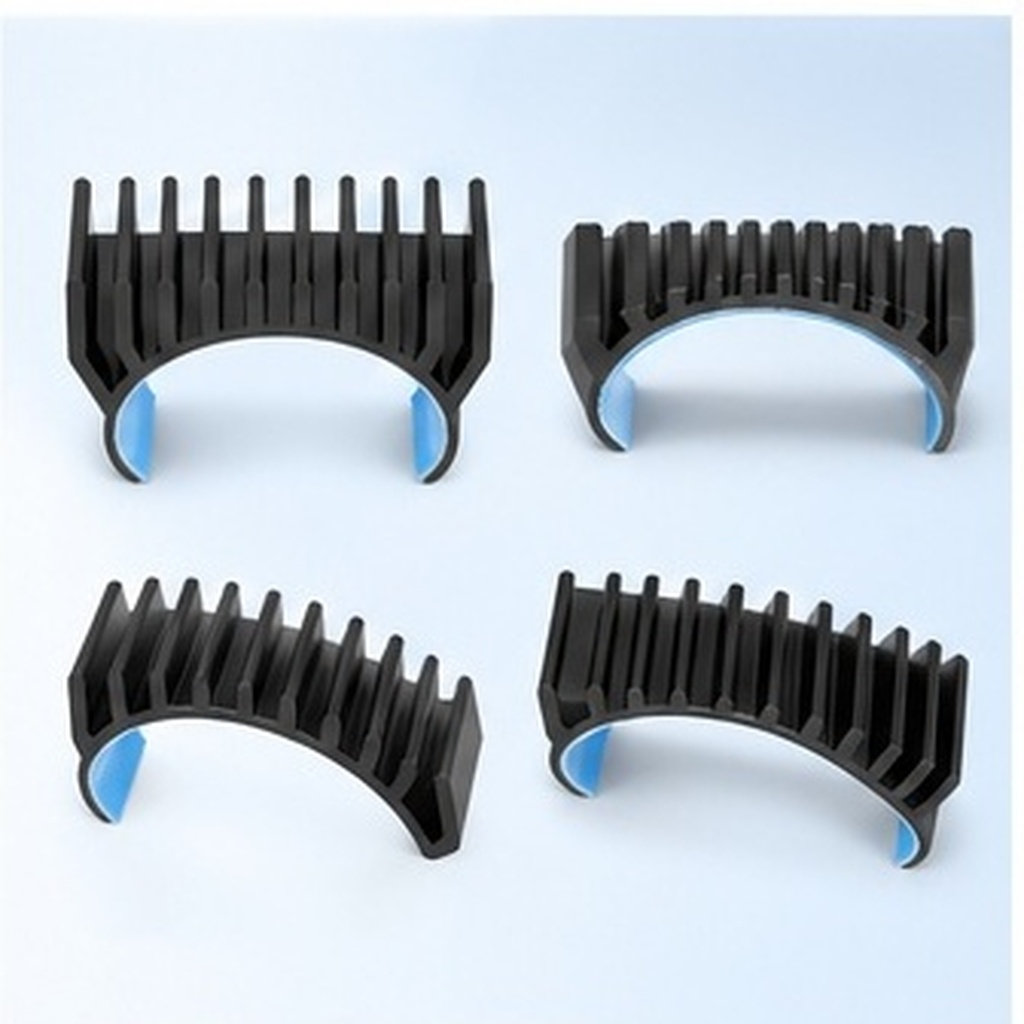 Heatsink - Runder Aluminium-Kühlkörper für Schrittmotoren, bogenförmig, selbstklebend,