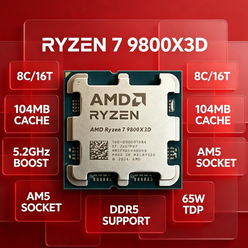 Gaming-Prozessor R7 9800X3D X3 – Cpu Fan Bewertung und Preis
