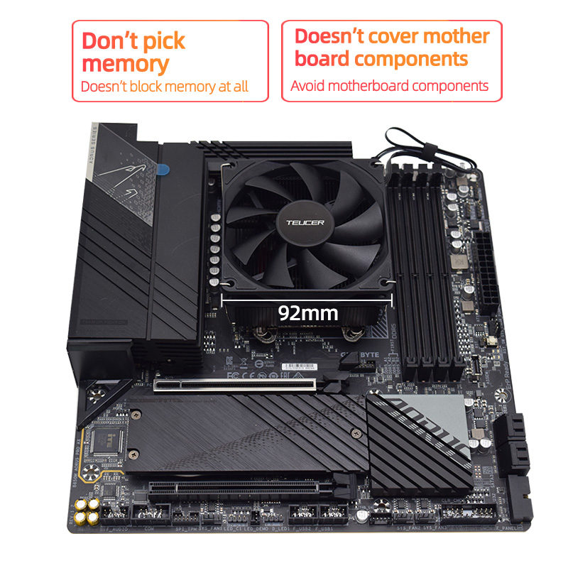 Teucer Höhe 45 mm CPU-Kühler I – Air Cooler Cpu Bewertung und Preis