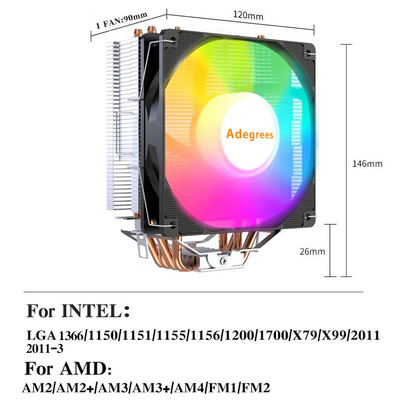 X99 Tower CPU-Kühler 4 Heatpip – Air Cooler Cpu Bewertung und Preis